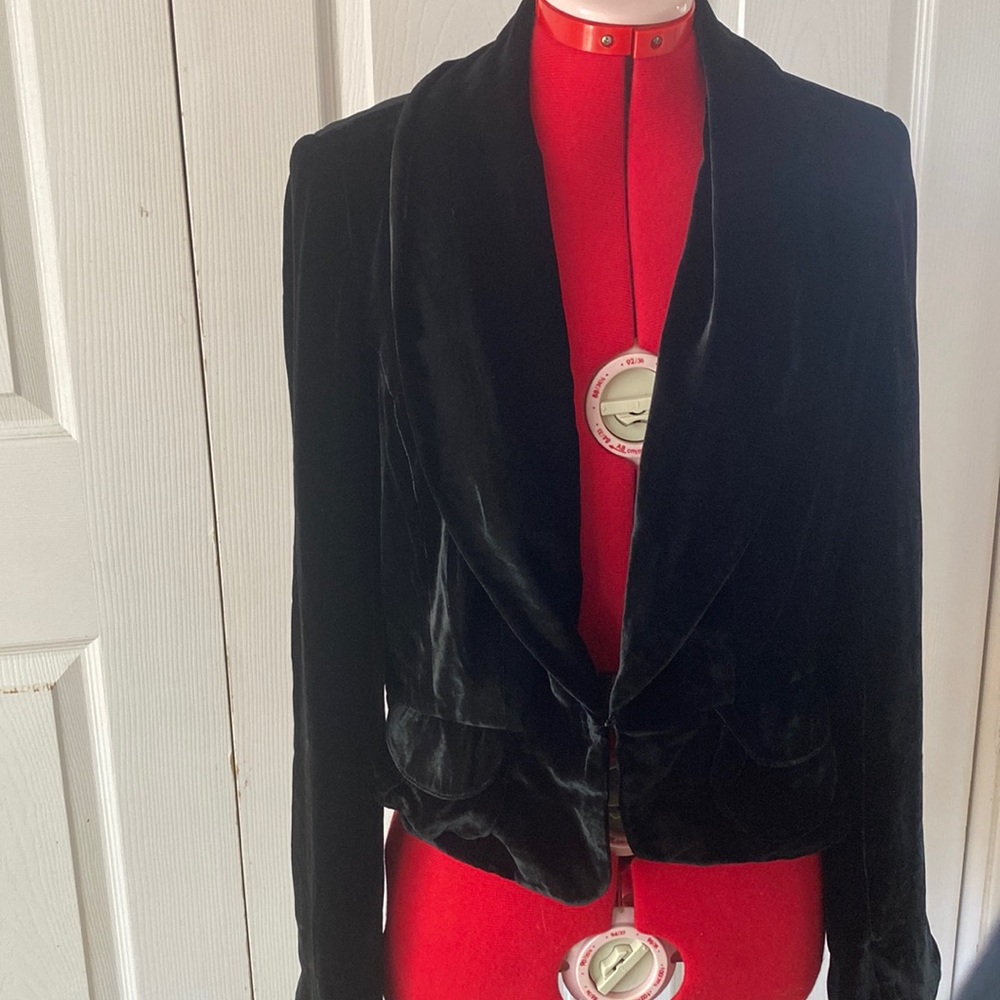 Vintage crushed velvet jacket
